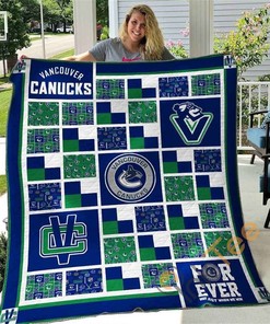 Vancouver Canuck V2 Quilt Blanket Bedding Set