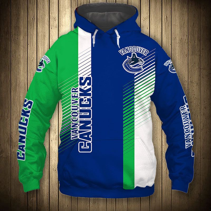 Vancouver Canucks Hoodie 3D Cute Design Pullover Nhl