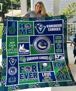Vancouver Canucks V1 Quilt Blanket Bedding Set