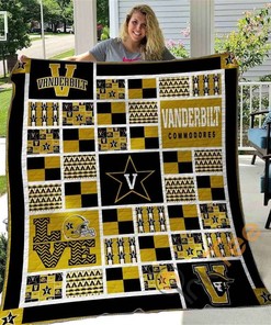 Vanderbilt Commodores V2 Quilt Blanket Bedding Set
