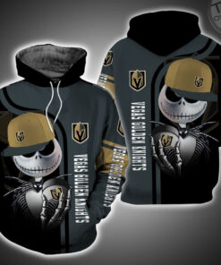 Vegas Golden Knights And Jack Skellington 3D Hoodie