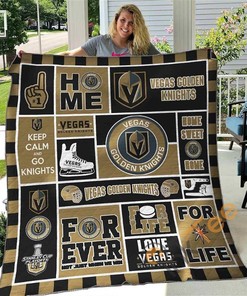 Vegas Golden Knights Quilt Blanket Bedding Set