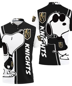 Vegas Golden Knights Snoopy Lover 3d Printed 3D All Over Print Polo Shirt