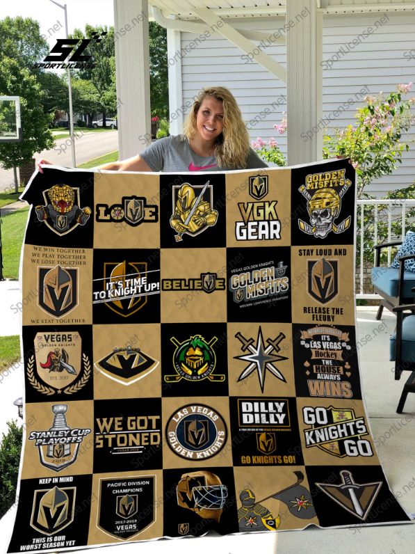 Vegas Golden Knights Team Collection Quilt Blanket Bedding Set
