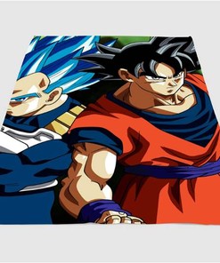 Vegeta And Goku Sherpa Fleece Blanket Gifts for Family, for Couple