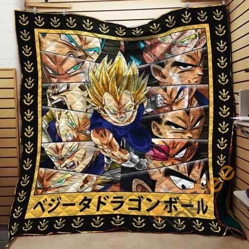 Vegeta Eyes For Fans Amine Quilt Blanket Bedding Set