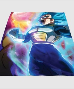 Vegeta Power Sherpa Fleece Blanket Gifts for Family, for Couple