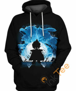 Vegeta Silhouette Hoodie 3D