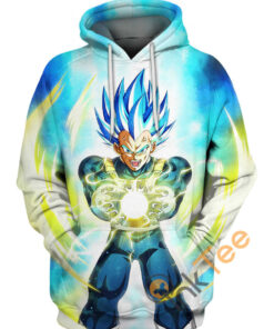 Vegeta Ss Blue Hoodie 3D