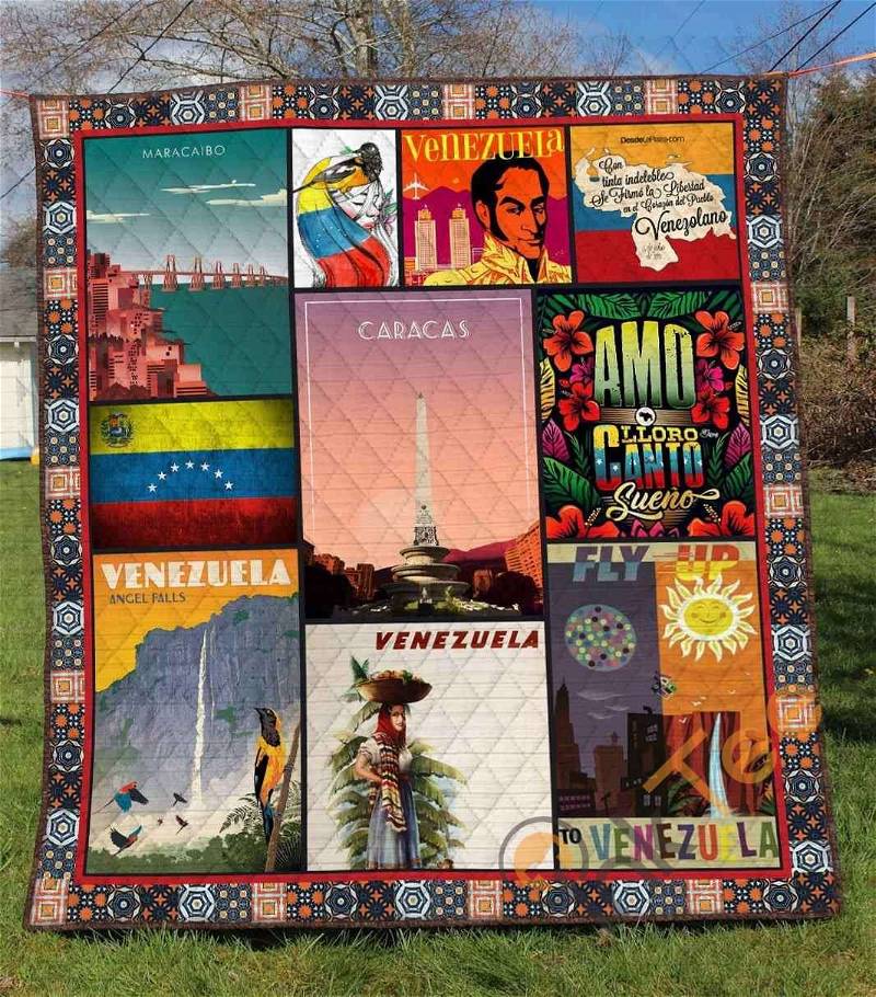 Venezuela Quilt Blanket Bedding Set With Pilliwcases Option