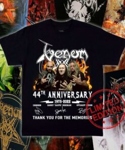 Venom Band 1978-2022 Signed Thank You Men T-Shirt