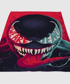 Venom Sherpa Fleece Blanket Gifts for Family, for Couple