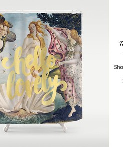 Venus Shower Curtain, Unique Design Shower Curtain, Bathroom Art Decor, Housewarming Gift, Waterproof And Washable