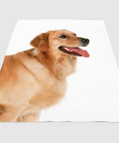 Very Soft Dog Sherpa Fleece Blanket Gifts for Family, for Couple