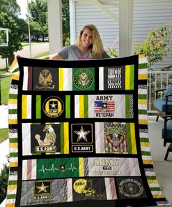 Veteran Soldier Us Army For Life Quilt Blanket Bedding Set