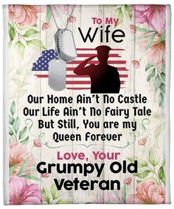 Veteran's Wife Black Friday Sale Fleece Blanket Quilt Blanket Bedding Set