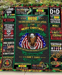 Vietnam Veteran 03 3D Quilt Blanket Bedding Set