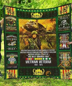 Vietnam Veteran The Best America Had Quilt Blanket Bedding Set