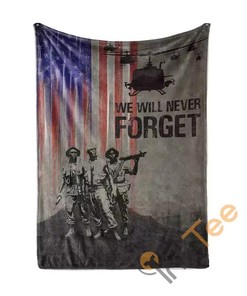 Vietnam War Veteran We Will Never Forget Sherpa Fleece Blanket Gifts for Family, for Couple