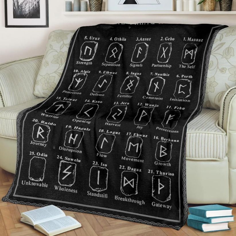 Viking Letters Best Seller Fleece Blanket Gift For Fan, Quilt Blanket Bedding Set Gift