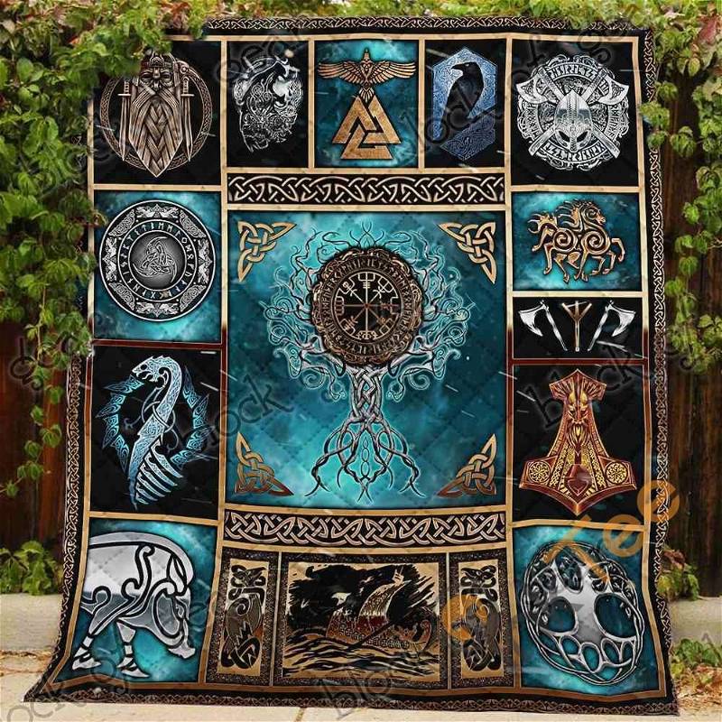 Viking Quilt Blanket Bedding Set
