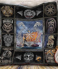 Viking Quilt Blanket Bedding Set With Pilliwcases Option