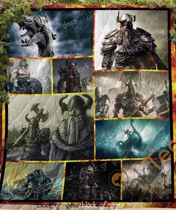 Viking Warrior Men Quilt Blanket Bedding Set
