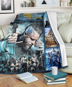 Vikings Tv Show Lover Sherpa Fleece Blanket Gifts for Family, for Couple