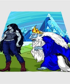Villain Adventure Time Sherpa Fleece Blanket Gifts for Family, for Couple