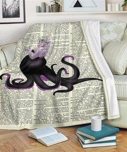 Villain Ursula Sherpa Fleece Blanket Gifts for Family, for Couple