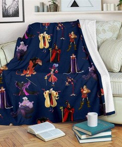 Villains Sherpa Fleece Blanket Gifts for Family, for Couple