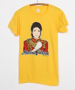 Vintage 1984 Michael Jackson Sparkly Glove Shirt