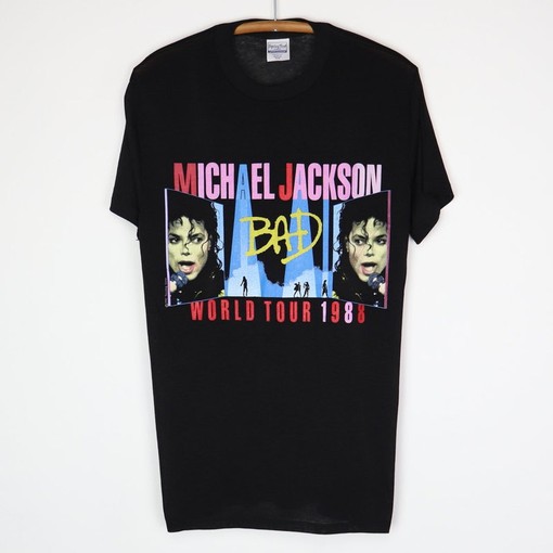 Vintage 1988 Michael Jackson Bad Tour Shirts