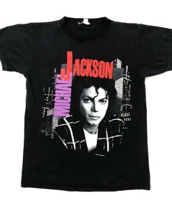 Vintage 1988 Michael Jackson Bad Tour T-Shirt Single Stitch