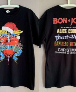 Vintage 1989 Bon Jovi Christmas In Germany T-Shirt
