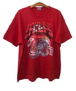 Vintage 90s Kansas City Chief Football NFL T Shirt