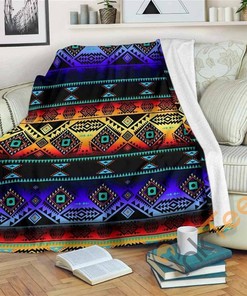 Vintage California Coast Sunset Patchwork Fleece Sherpa Fleece Blanket Gifts for Family, for Couple