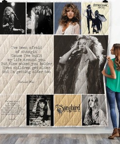 Vintage Fleetwood Mac Song Lyrics For Fans Quilt Blanket Bedding Set