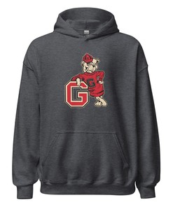 Vintage Georgia Hoodie Sweatshirt Shirt Gifts for Fans - 1950's Leaning Bulldog Mascot Art