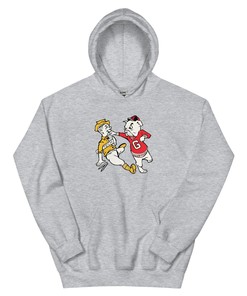 Vintage Georgia Hoodie Sweatshirt Shirt Gifts for Fans - Mid Century Bulldogs Art