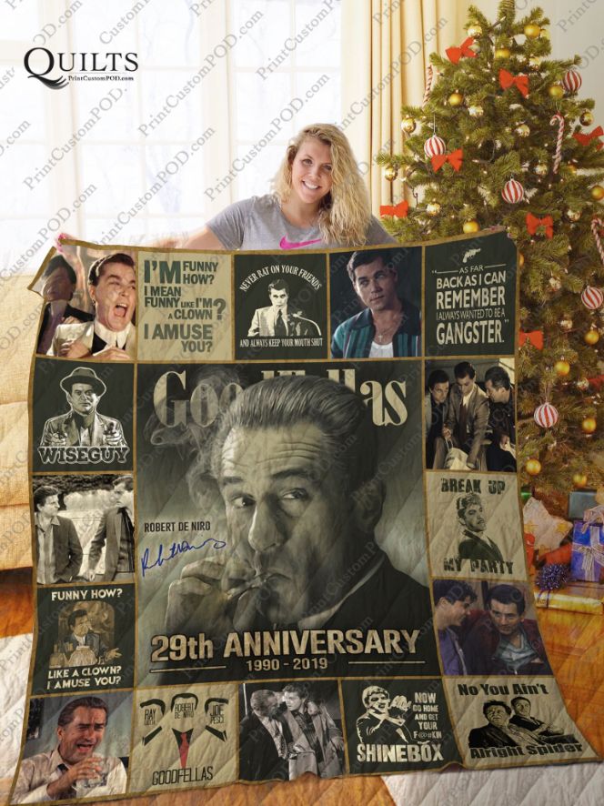 Vintage Goodfellas 29th Anniversary Collected Quilt Blanket Bedding Set