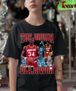 Vintage Hakeem Olajuwon The Dream Basketball Legend Favorite T-Shirt