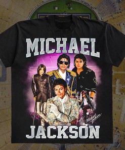 Vintage Inspired Michael Jackson T-Shirt Tee Shirt Music Punk Pop Rock Hiphop