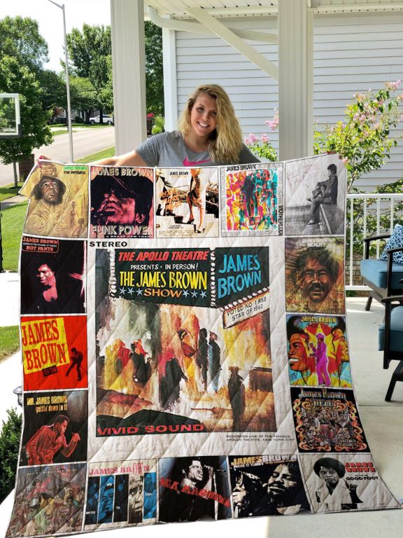 Vintage James Brown Quilt Blanket Bedding Set for Home Décor