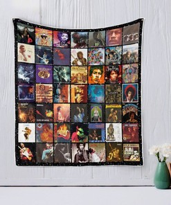 Vintage Jimi Hendrix Style Quilt Blanket Bedding Set