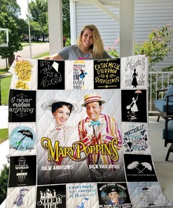 Vintage Mary Poppins For Fan Collection Quilt Blanket Bedding Set