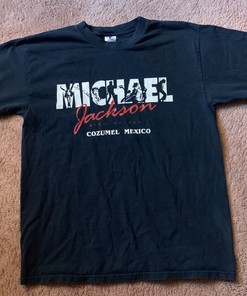 Vintage Michael Jackson King Of Pop Cozumel Mexico T-Shirt Men'S