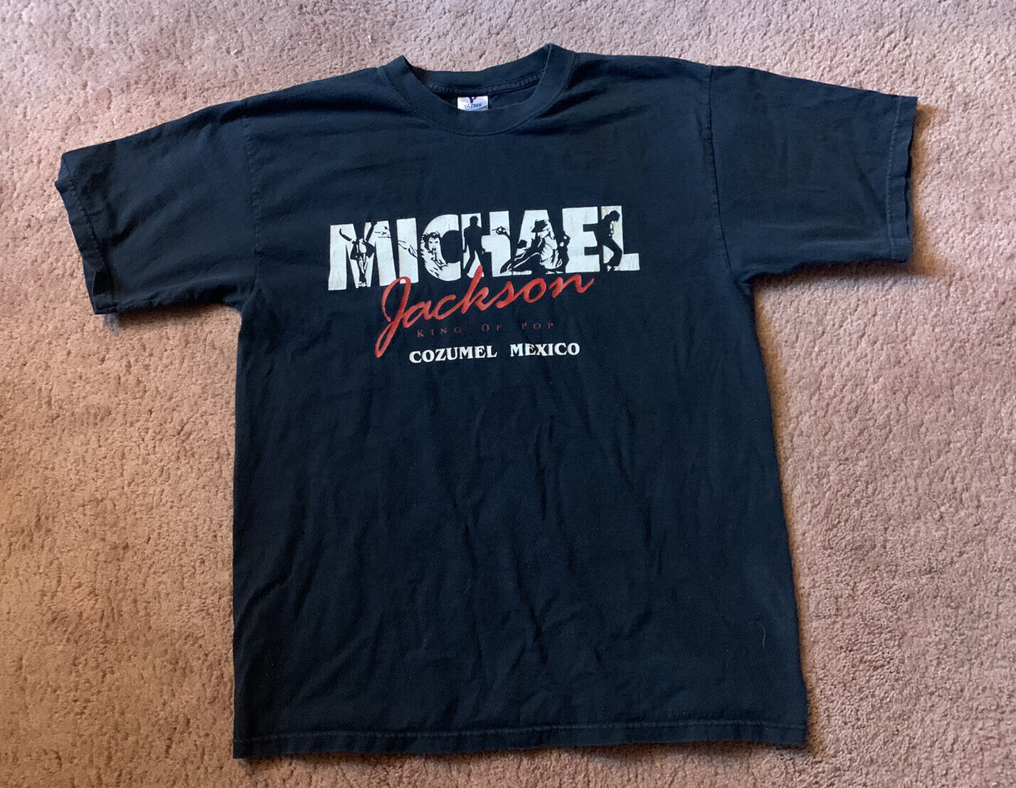 Vintage Michael Jackson King Of Pop Cozumel Mexico T-Shirt Men'S