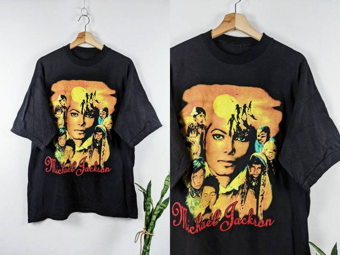 Vintage Michael Jackson Merch T-Shirt Single Stitch - Image 2