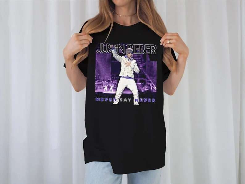 Vintage Never Say Naver Bieber T-Shirt